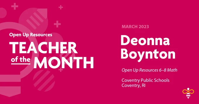 Boynton Selected as National Teacher of the Month for March 2023