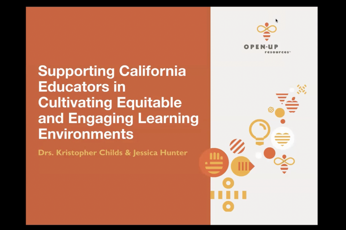 Supporting California Educators in Cultivating Equitable and Engaging Learning Environments: Webinar