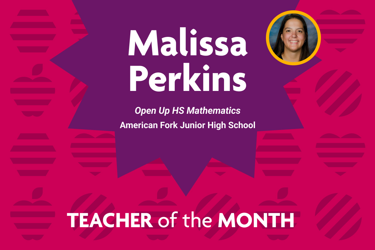 Perkins Selected as National Teacher of the Month for December 2024
