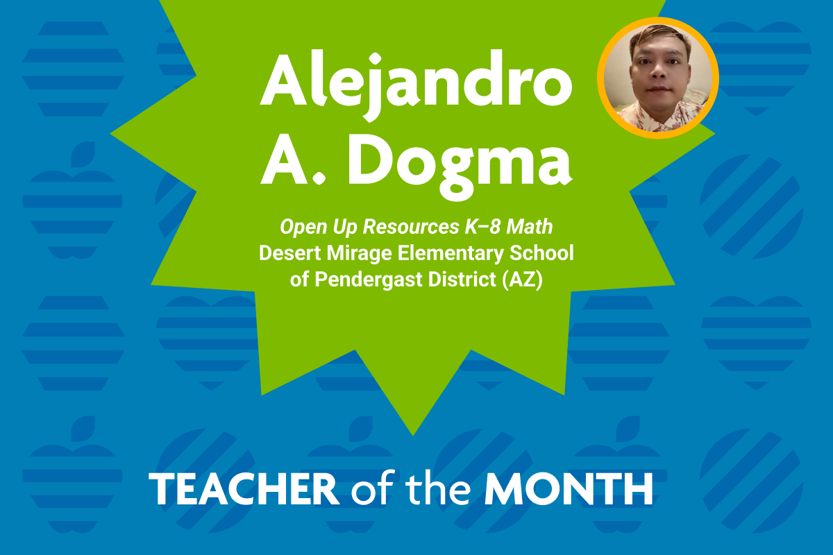 Alejandro Dogma Selected as National Teacher of the Month for February 2025