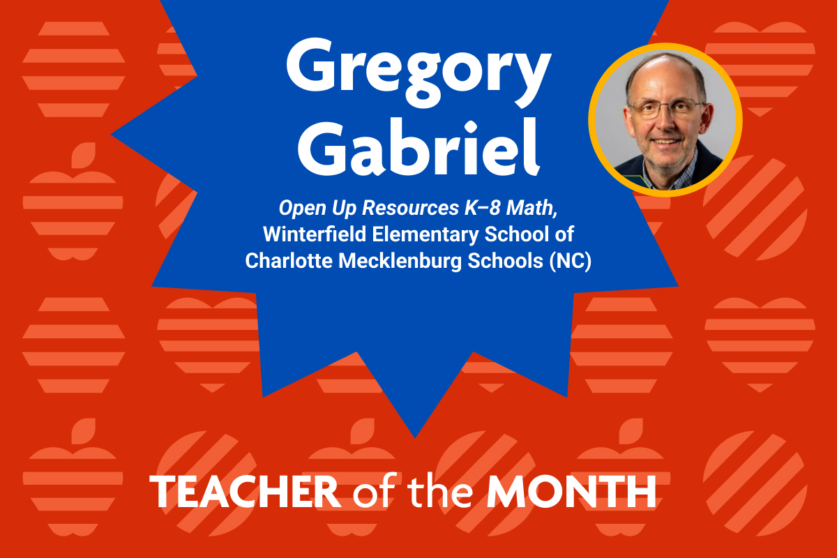 Gabriel Selected as National Teacher of the Month for October 2025