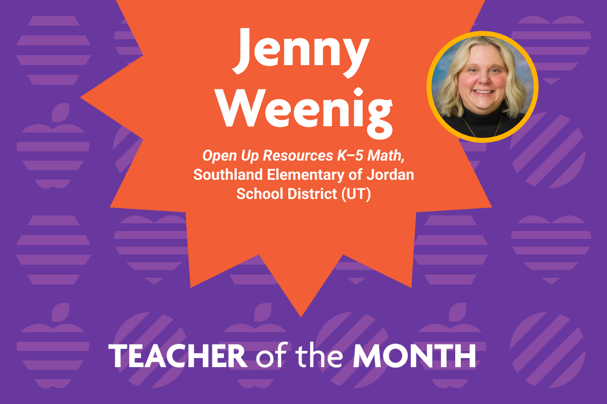 Weenig Selected as National Teacher of the Month for November 2025
